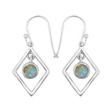 Ethiopian Opal Silver Earrings