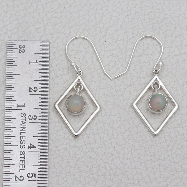 Ethiopian Opal Silver Earrings