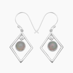 Ethiopian Opal Silver Earrings