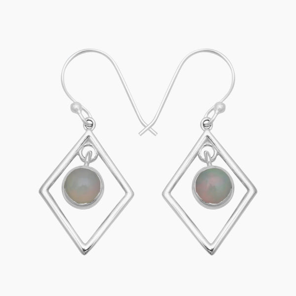 Ethiopian Opal Silver Earrings