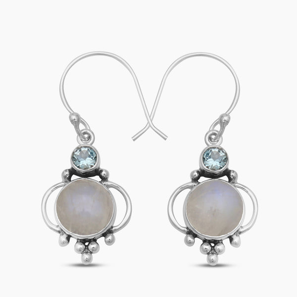 925 Silver Larimar Earrings