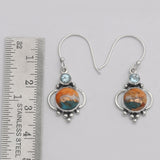 925 Silver Dendritic Opal Earring