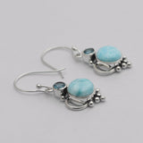 925 Silver Dendritic Opal Earring