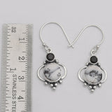 925 Silver Dendritic Opal Earring