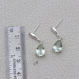 Blue Topaz Silver Earrings