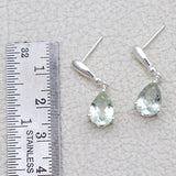 Blue Topaz Silver Earrings