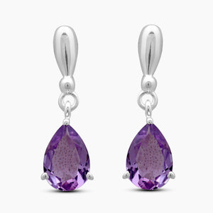 Blue Topaz Silver Earrings