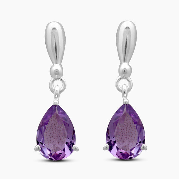 Blue Topaz Silver Earrings