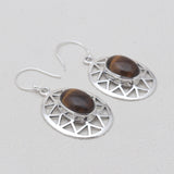 925 Sterling Silver Blue Larimar Earrings