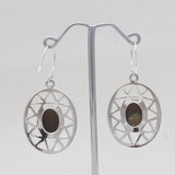 925 Sterling Silver Blue Larimar Earrings