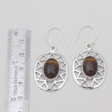 925 Sterling Silver Blue Larimar Earrings