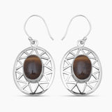 925 Sterling Silver Blue Larimar Earrings