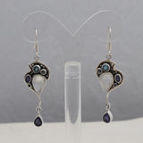 Multistone Silver Earrings