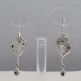 Multistone Silver Earrings