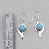 Larimar Silver Earrings