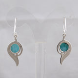 Larimar Silver Earrings