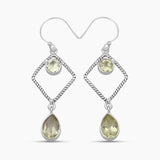 Amethyst Silver Earrings