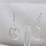 Natural Rainbow Moonstone silver Earrings