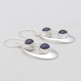 925 Sterling Silver Iolite Earrings