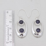 925 Sterling Silver Iolite Earrings