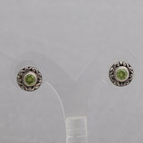 Peridot Silver Studs Earrings
