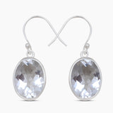 Smoky Quartz Silver Earrings