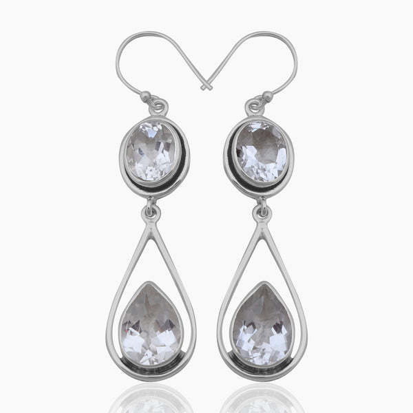 Mystic Quartz Silver Earrings