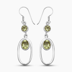 Lemon Topaz Silver Earring