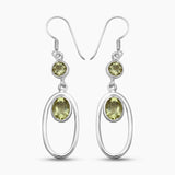 Lemon Topaz Silver Earring
