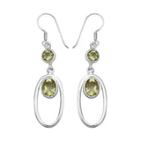 Lemon Topaz Silver Earring