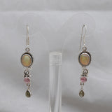 Ethiopian Opal Silver Earrings