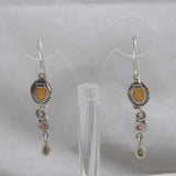 Ethiopian Opal Silver Earrings