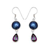 Mabe Pearl Silver Earrings