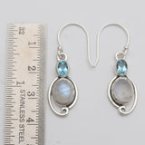 925 Starling Silver Larimar Earring