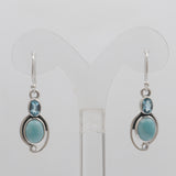 925 Starling Silver Larimar Earring