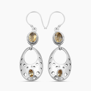 Peridot Silver Earrings