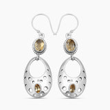 Peridot Silver Earrings