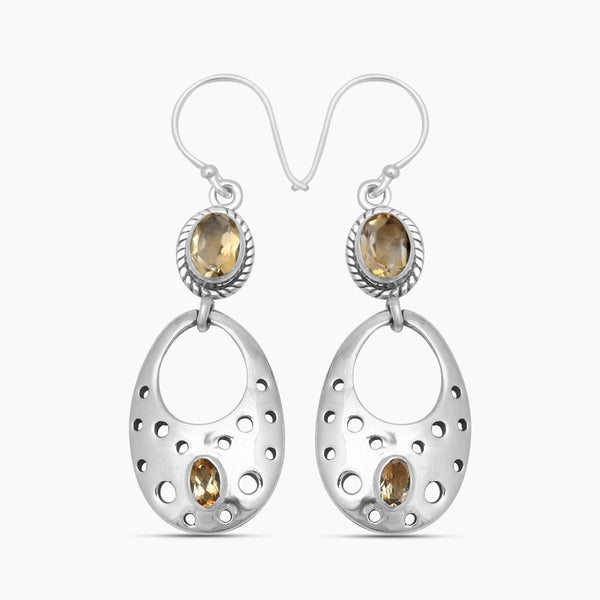 Peridot Silver Earrings