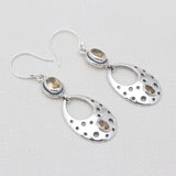 Peridot Silver Earrings