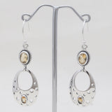 Peridot Silver Earrings
