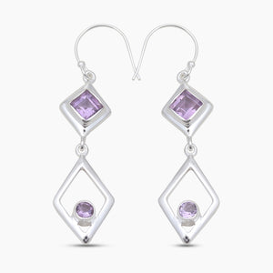 Labradorite Silver Earrings