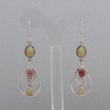 Ethiopian Opal Silver Earrings