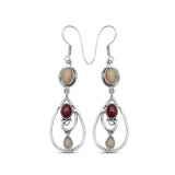 Ethiopian Opal Silver Earrings