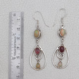 Ethiopian Opal Silver Earrings