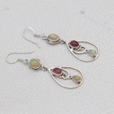 Ethiopian Opal Silver Earrings