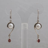 South Sea Pearl Silver Earrings