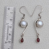 South Sea Pearl Silver Earrings