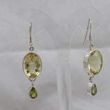 Lemon Topaz Silver Earring