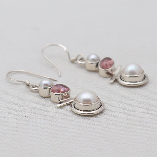 925 Sterling Silver Pearl Earrings