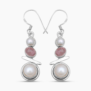 925 Sterling Silver Pearl Earrings